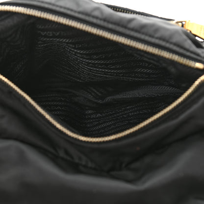 Prada Tessuto Nylon Saffiano Messenger Bag Black 4 of 9