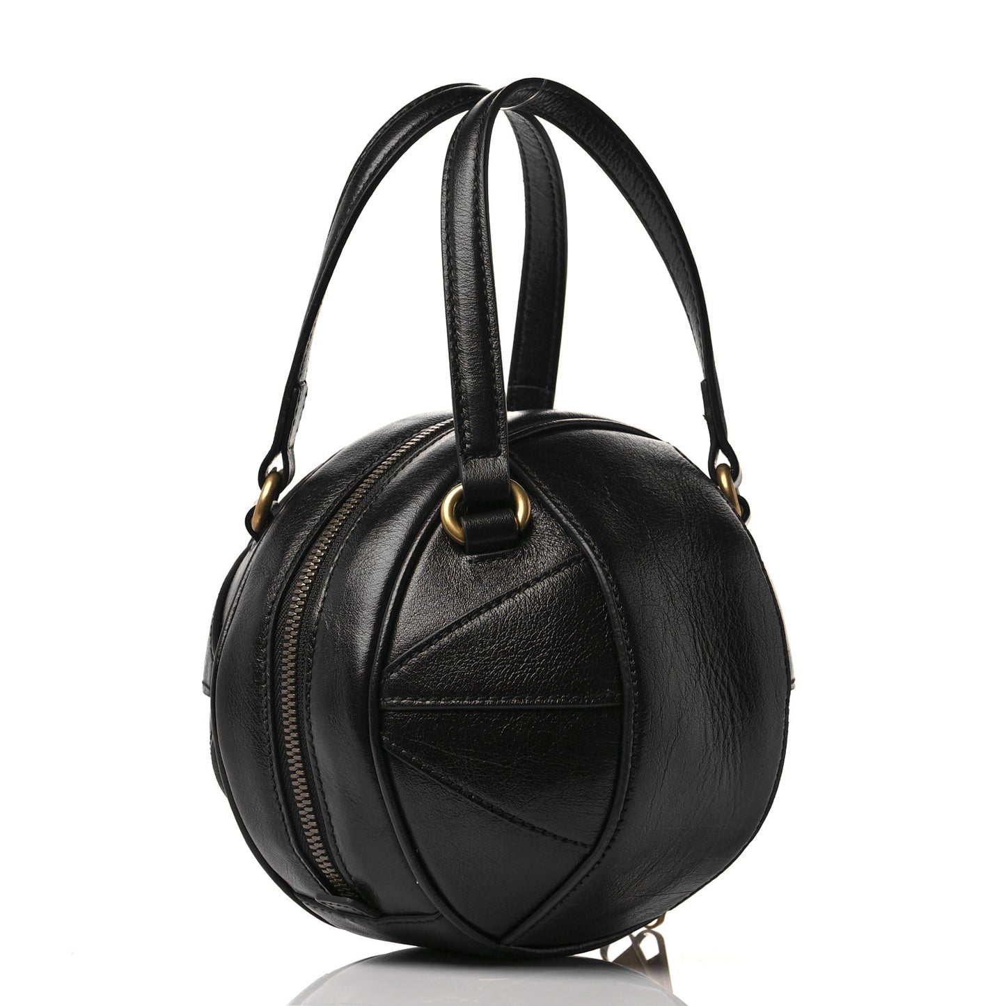 Piuma Lux Energy Mini Tifosa Basketball Shaped Shoulder Bag Black
