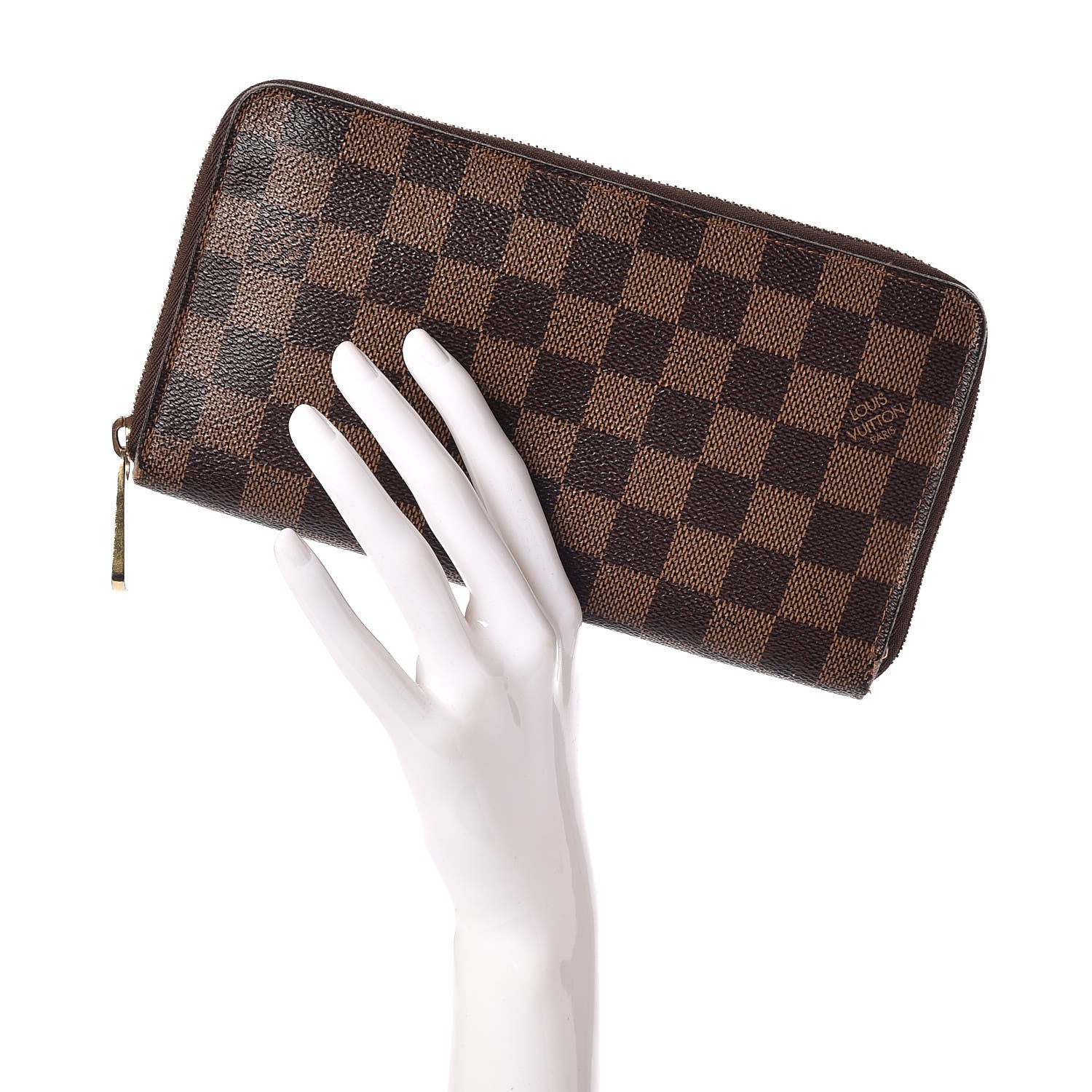 Louis Vuitton Damier Ebene Zippy Organizer Wallet 2 of 10