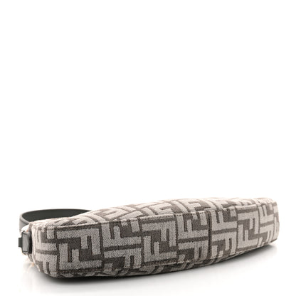 Fendi Chenille Vitello King Plexiglass FF O'Lock Swing Anthracite Asfalto 4 of 10