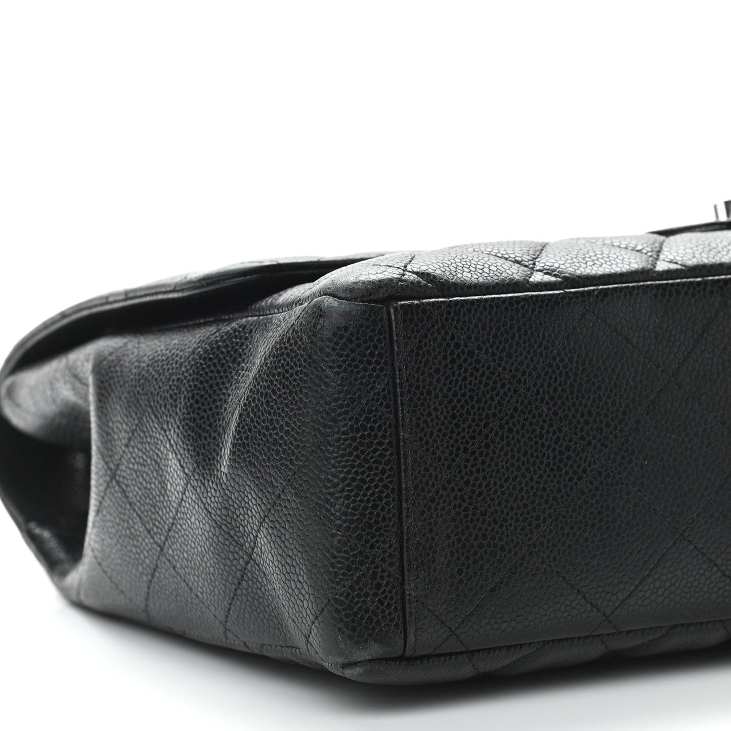 Caviar Quilted Maxi Single Flap Black