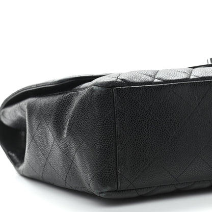 Chanel Caviar Quilted Maxi Single Flap Black 9 of 14