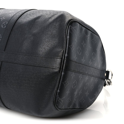 Louis Vuitton Taigarama Keepall Bandouliere 50 Black 10 of 10