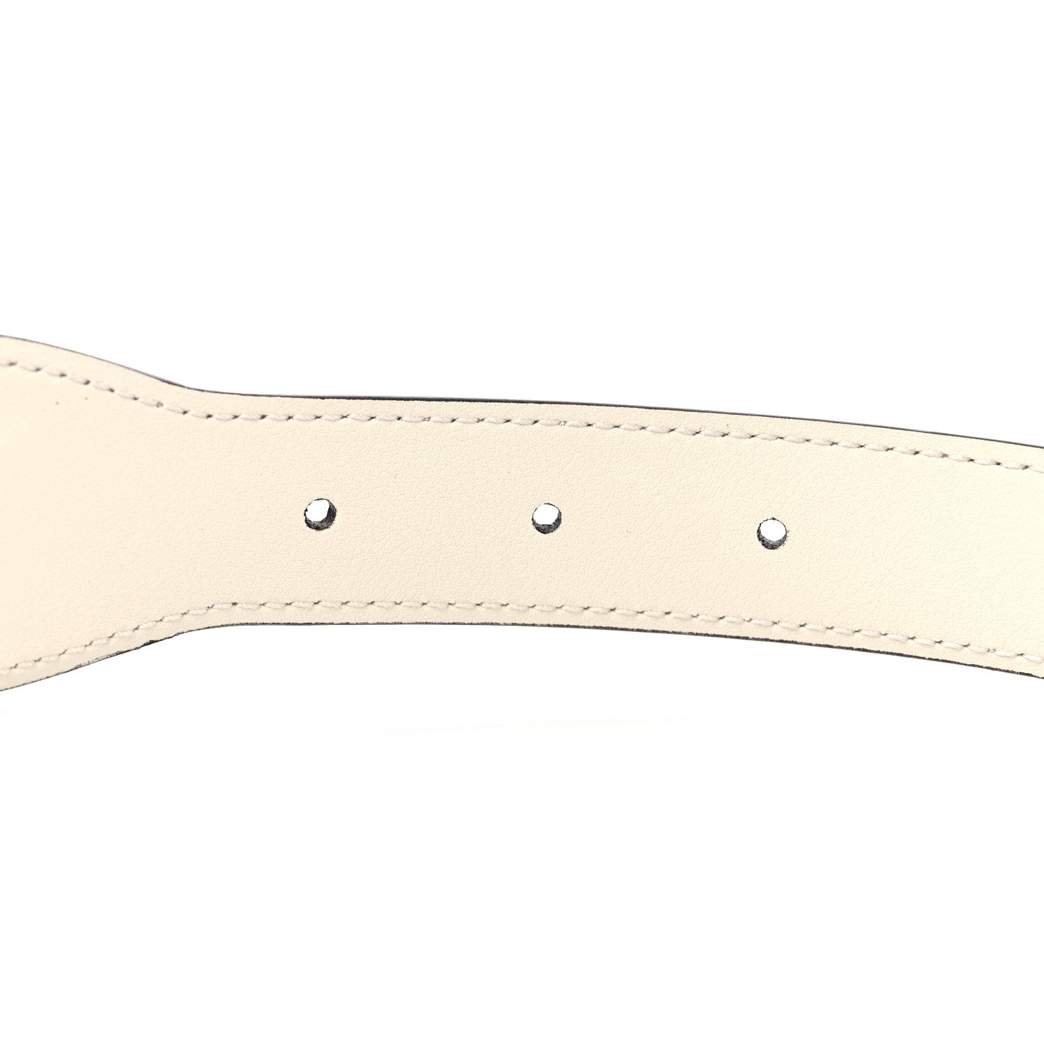 Gucci Efesto Leather Horsebit 25mm Belt 85 34 Mystic White 4 of 4