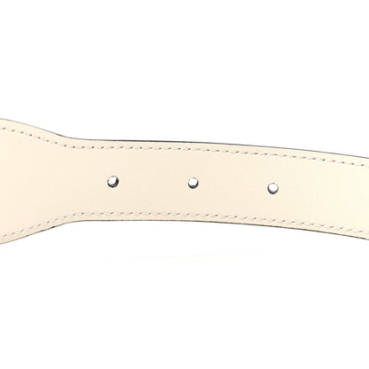 Gucci Efesto Leather Horsebit 25mm Belt 85 34 Mystic White 4 of 4