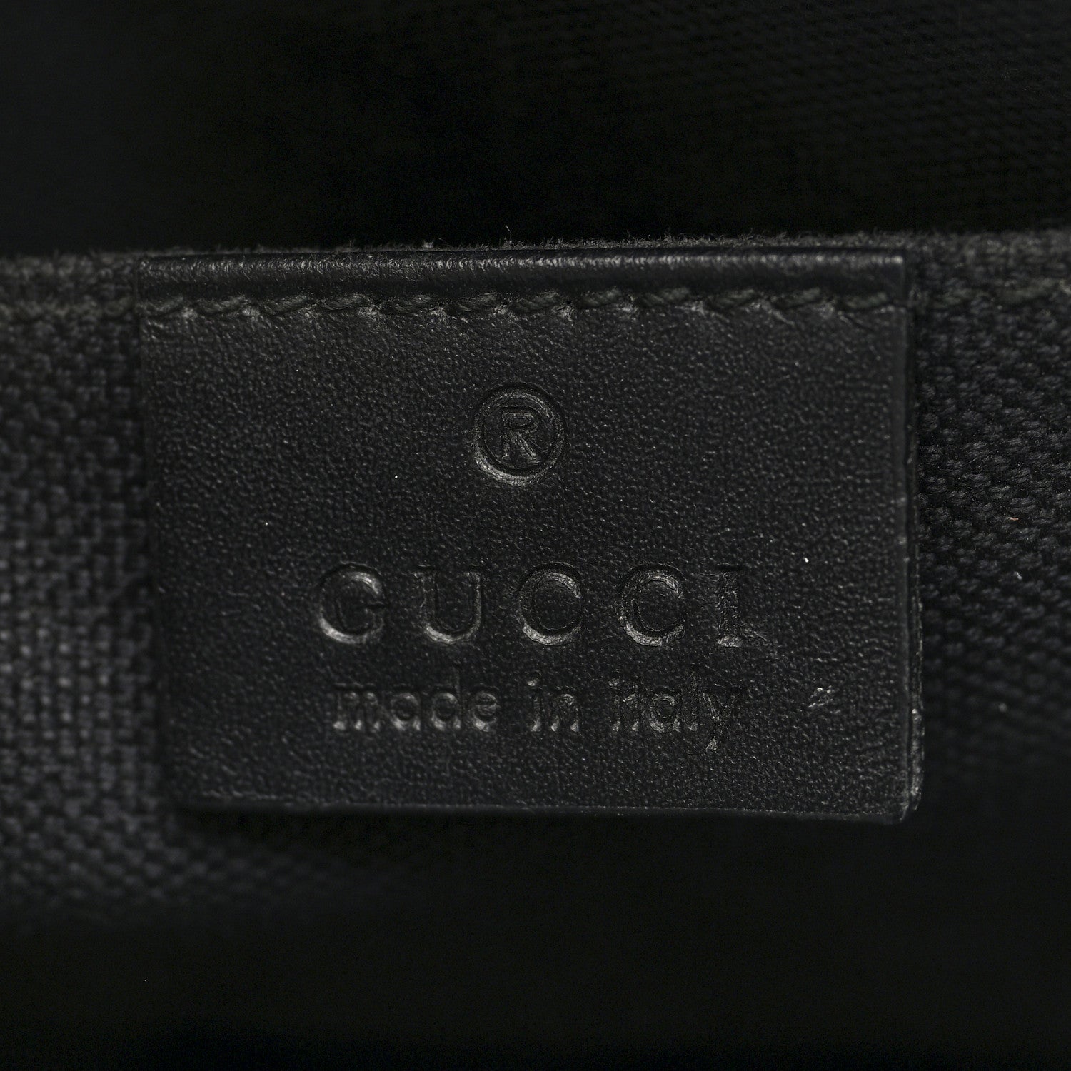 Gucci GG Supreme Monogram Selleria Calfskin Web New Web Cosmetic Case Black 6 of 7
