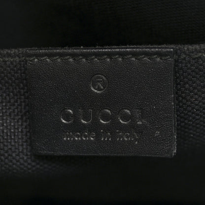 Gucci GG Supreme Monogram Selleria Calfskin Web New Web Cosmetic Case Black 6 of 7
