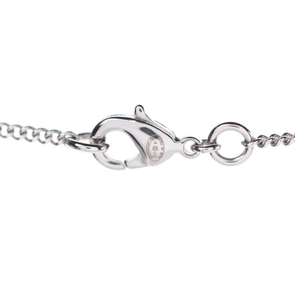 Chanel Crystal CC Bow Necklace Silver Black 4 of 5