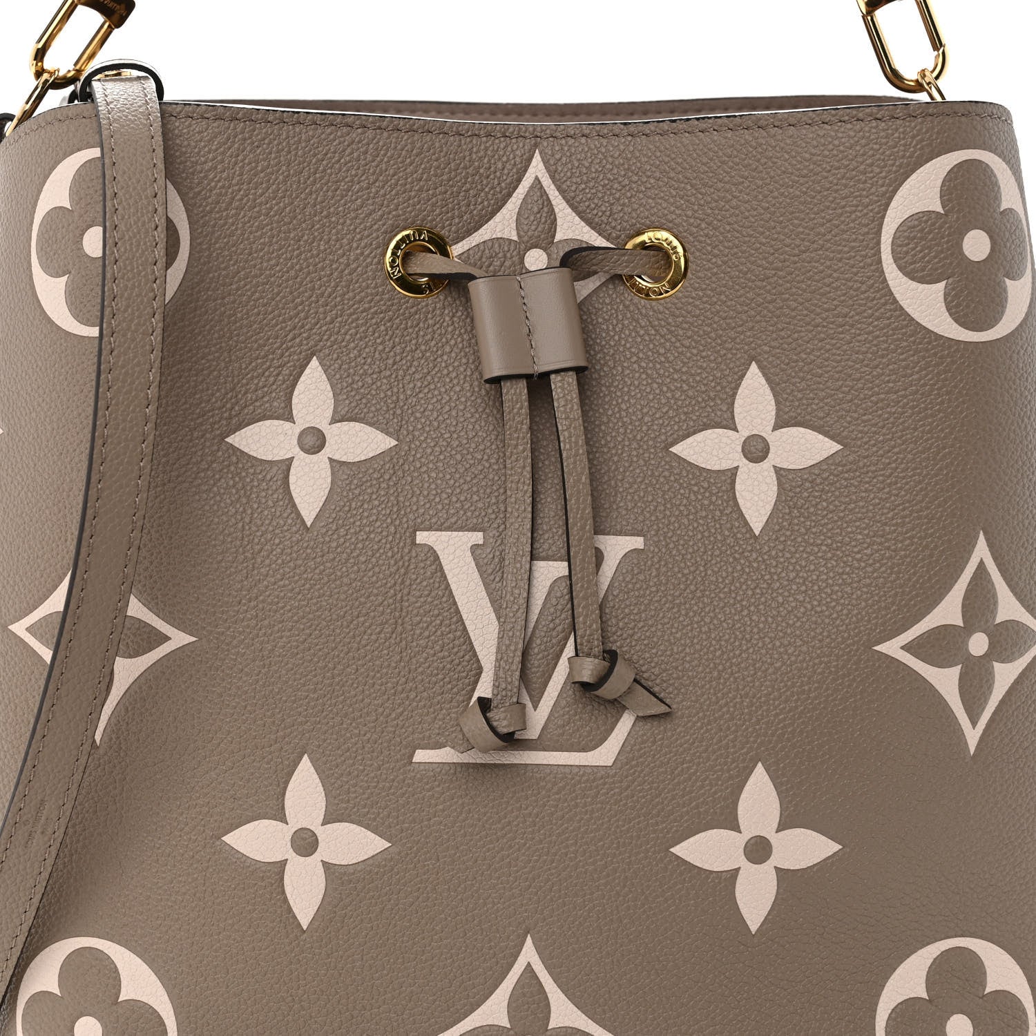Louis Vuitton Empreinte Monogram Giant Neonoe MM Tourterelle Creme 7 of 9