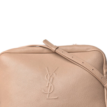 Saint Laurent Lambskin Monogram Small Lou Camera Bag Dark Beige 15 of 15