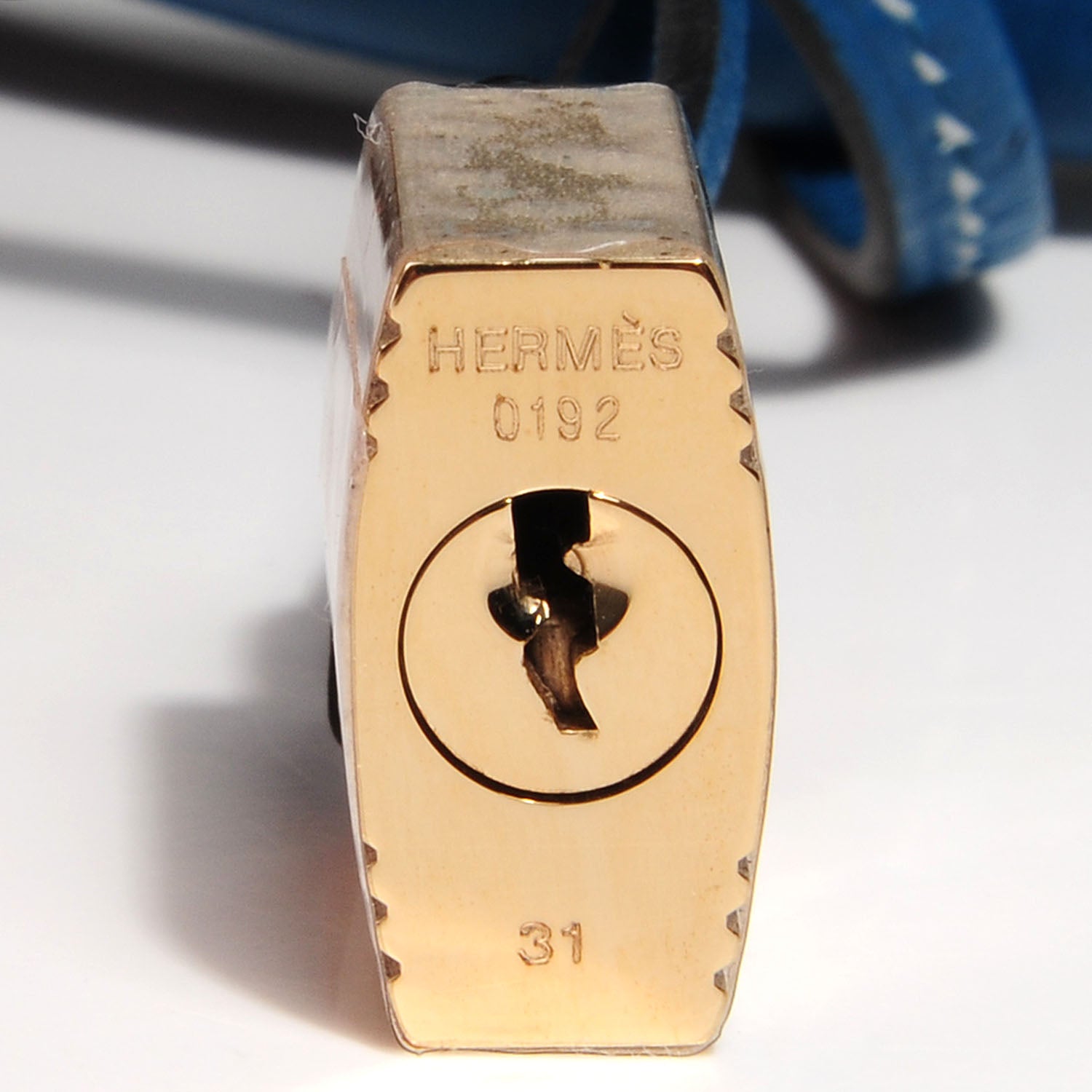 Hermes Veau Doblis Evergrain Grizzly Birkin 35 Bleu de Galice Ciel 8 of 26