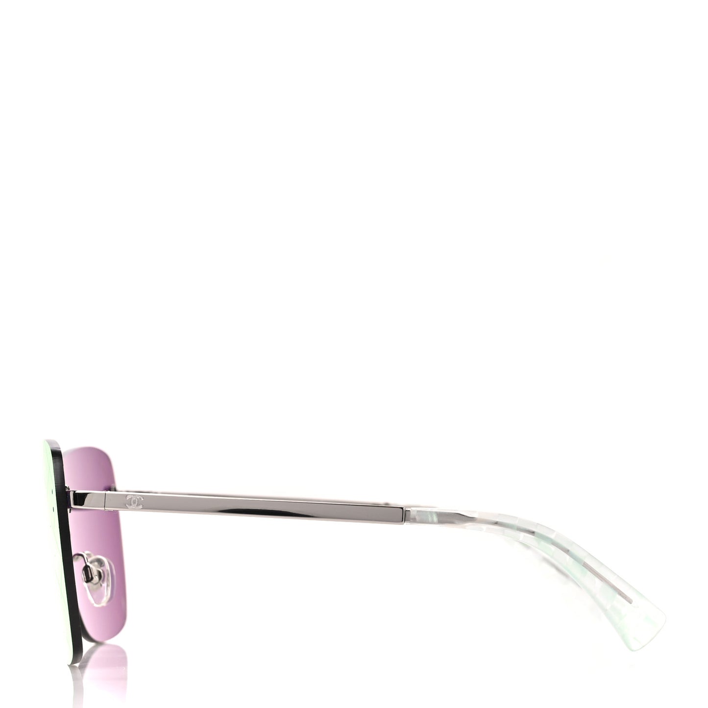 Shield Runway Sunglasses 4215 Silver Red