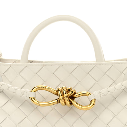 Bottega Veneta Nappa Intrecciato Small Andiamo Shoulder Bag White 5 of 11