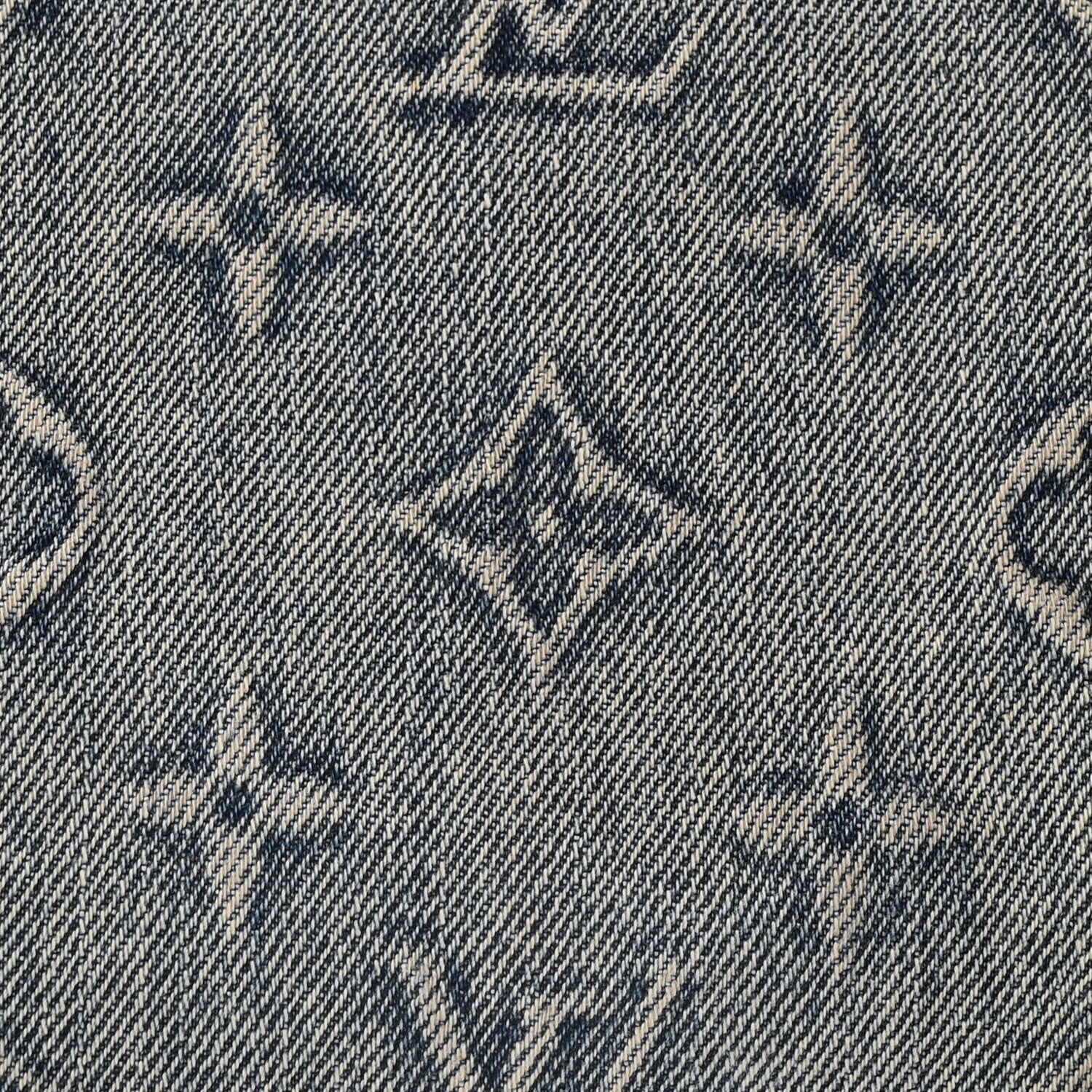 Louis Vuitton Monogram Washed Denim Keepall Bandouliere 50 Blue 7 of 9