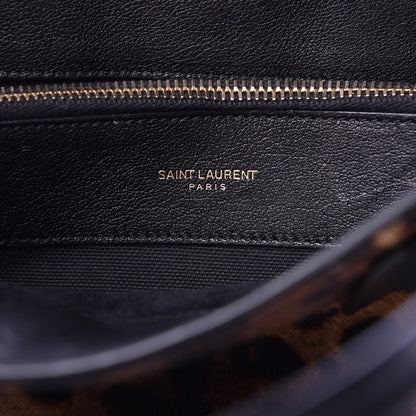 Saint Laurent Pony Effect Calfskin Leopard Print Baby Supple Sac De Jour 6 of 25
