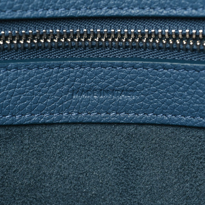 Celine Soft Grained Calfskin Small Belt Cabas Phantom Blue 6 of 7