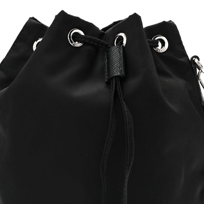 Prada Re-Nylon Vela Drawstring Wristlet Pouch Black 9 of 12