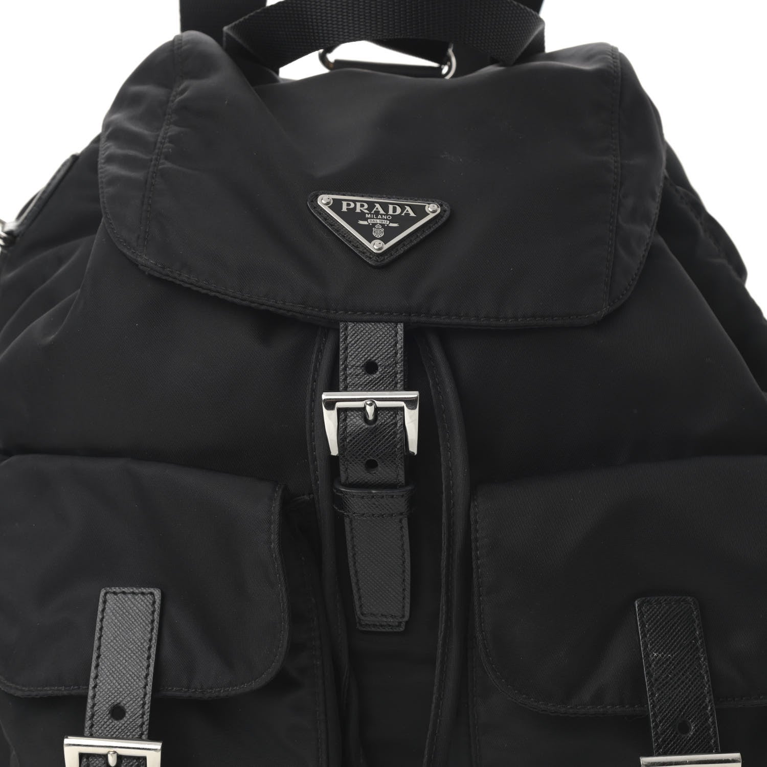 Prada Re-Nylon Saffiano Medium Backpack Black 11 of 14