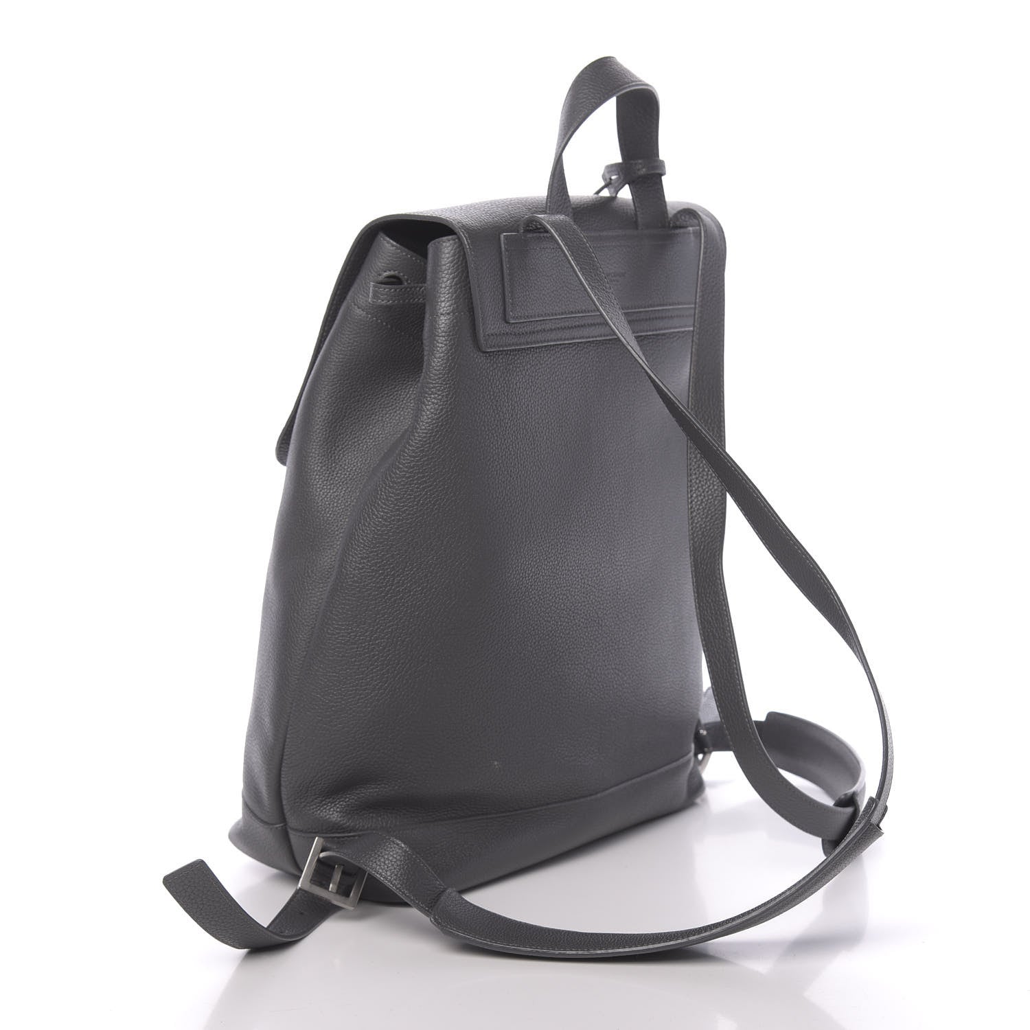 Saint Laurent Grained Calfskin Sac De Jour Backpack Storm 2 of 8