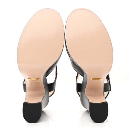 Gucci Nappa Charlotte Horsebit 40/135mm Platform Sandals 35 Black 6 of 14