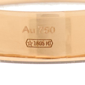 18K Rose Gold Icon Stars Band Ring 54 7