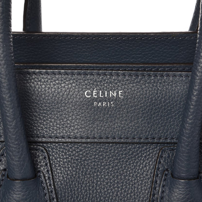 Celine Drummed Calfskin Micro Luggage Orage 11 of 11