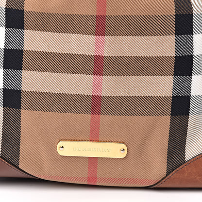 Burberry House Check Small Canterbury Tote Dark Tan 15 of 15