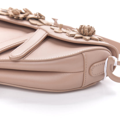 Christian Dior Calfskin Mini 3D Floral Saddle Bag Fard 9 of 10