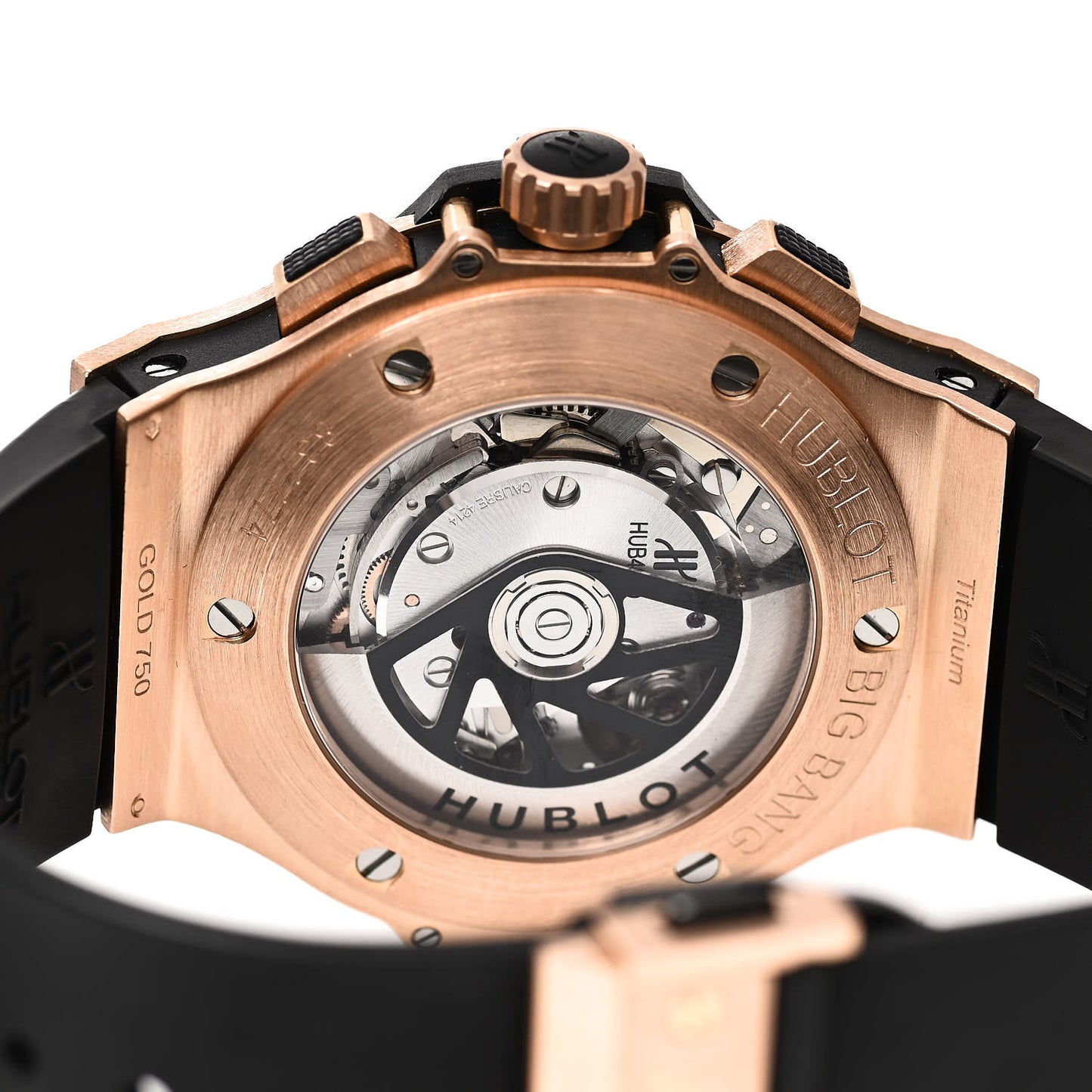18K Rose Gold Rubber 44mm Big Bang AeroBang Automatic Watch Black 311.PX.1180.GR