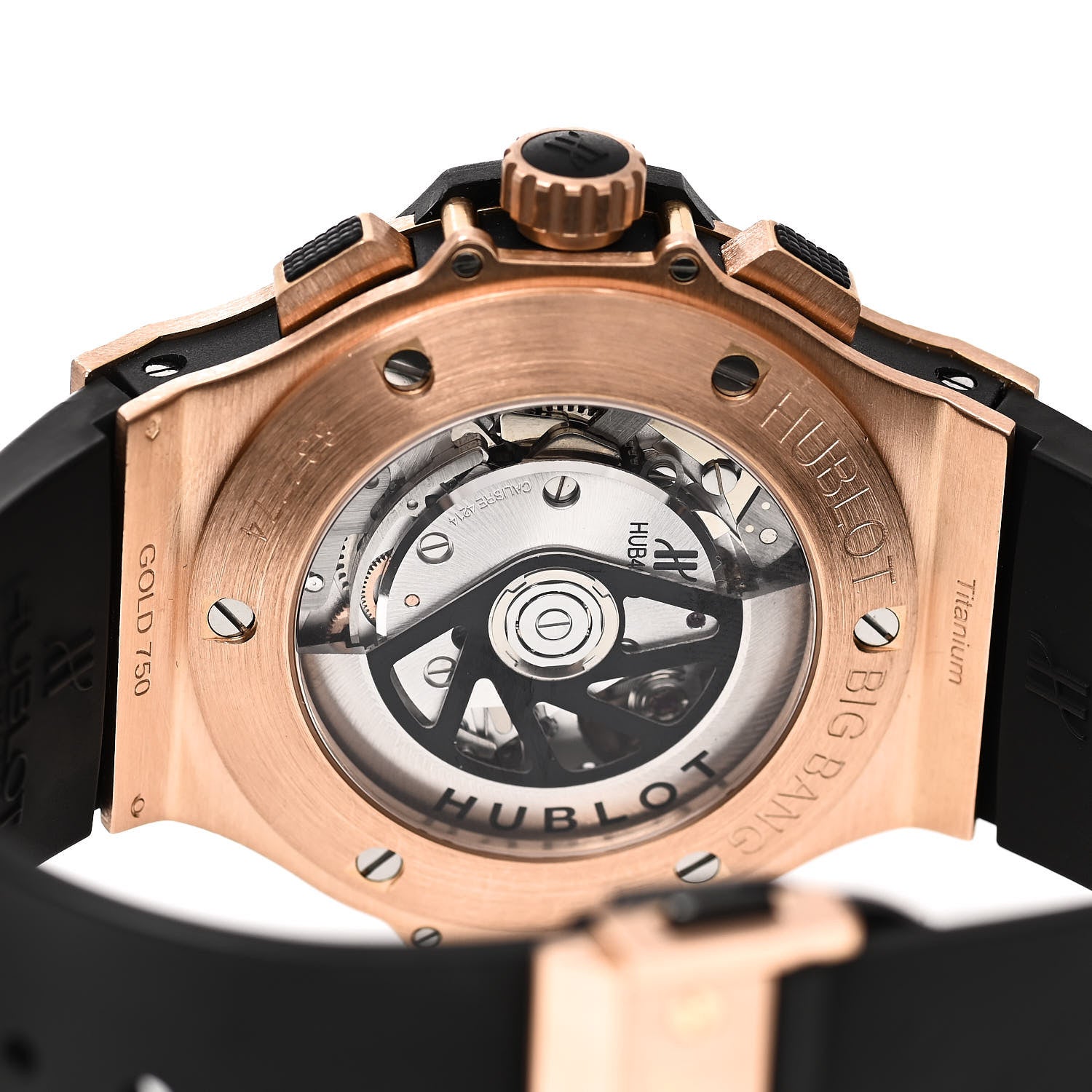 Hublot 18K Rose Gold Rubber 44mm Big Bang AeroBang Automatic Watch Black 311.PX.1180.GR 4 of 4