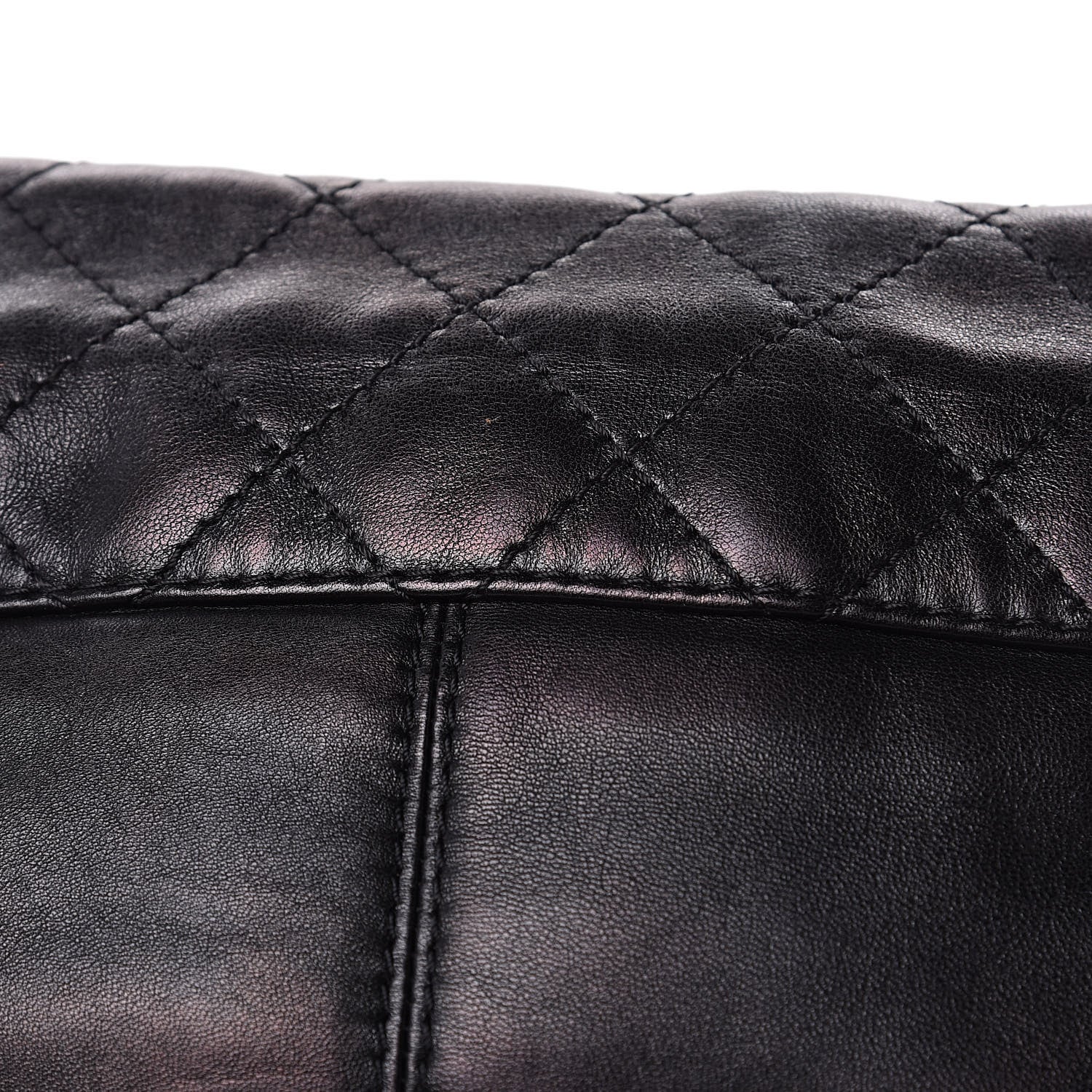 Chanel Shiny Lambskin Quilted Medium Trianon Messenger Flap Black 13 of 13