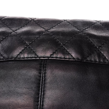 Chanel Shiny Lambskin Quilted Medium Trianon Messenger Flap Black 13 of 13