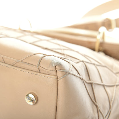 Christian Dior Lambskin Cannage Medium Granville Tote Beige 20 of 20