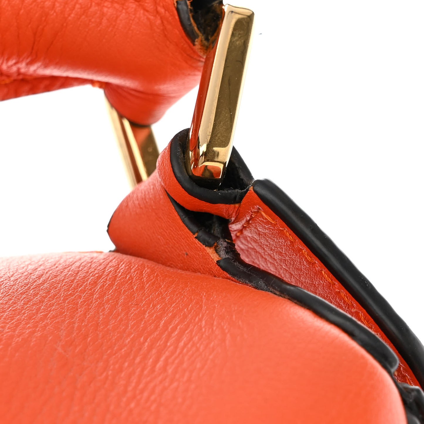 Calfskin Medium Puzzle Bag Orange Multi