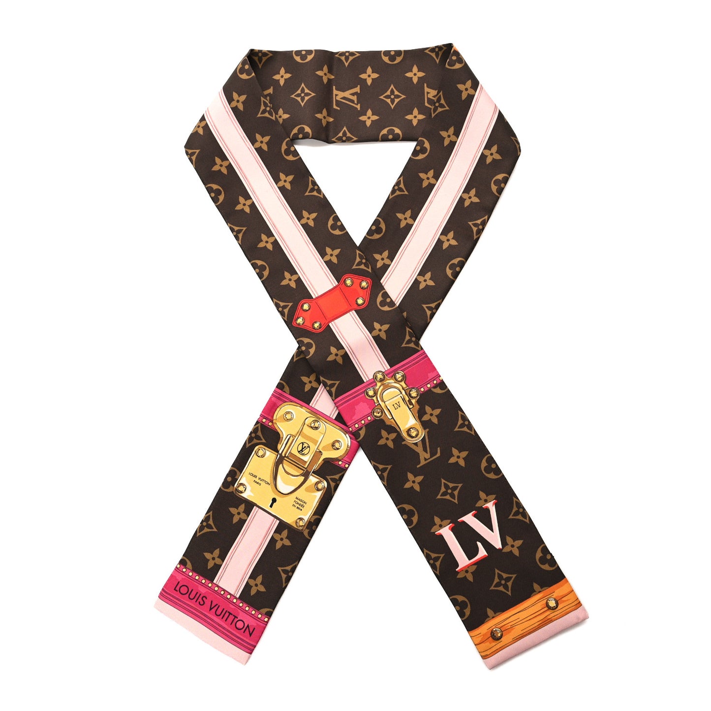 Silk Monogram Summer Trunks Bandeau Brown