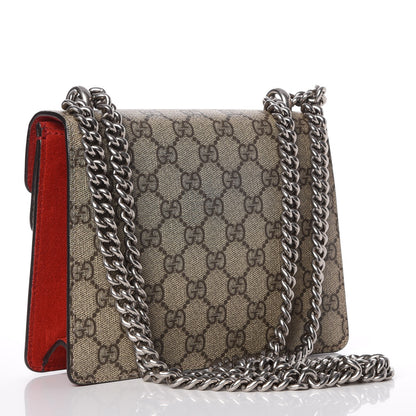 Gucci GG Supreme Monogram Mini Dionysus Shoulder Bag Hibiscus Red 3 of 10