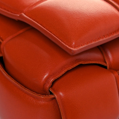 Bottega Veneta Lambskin Maxi Intreccio Padded Chain Cassette Crossbody Bag Maple 12 of 14