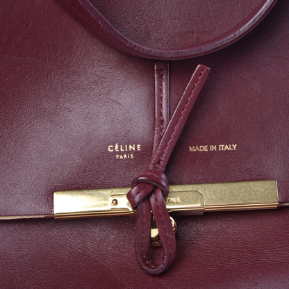 Celine Calfskin Blade Flap Burgundy 6 of 10