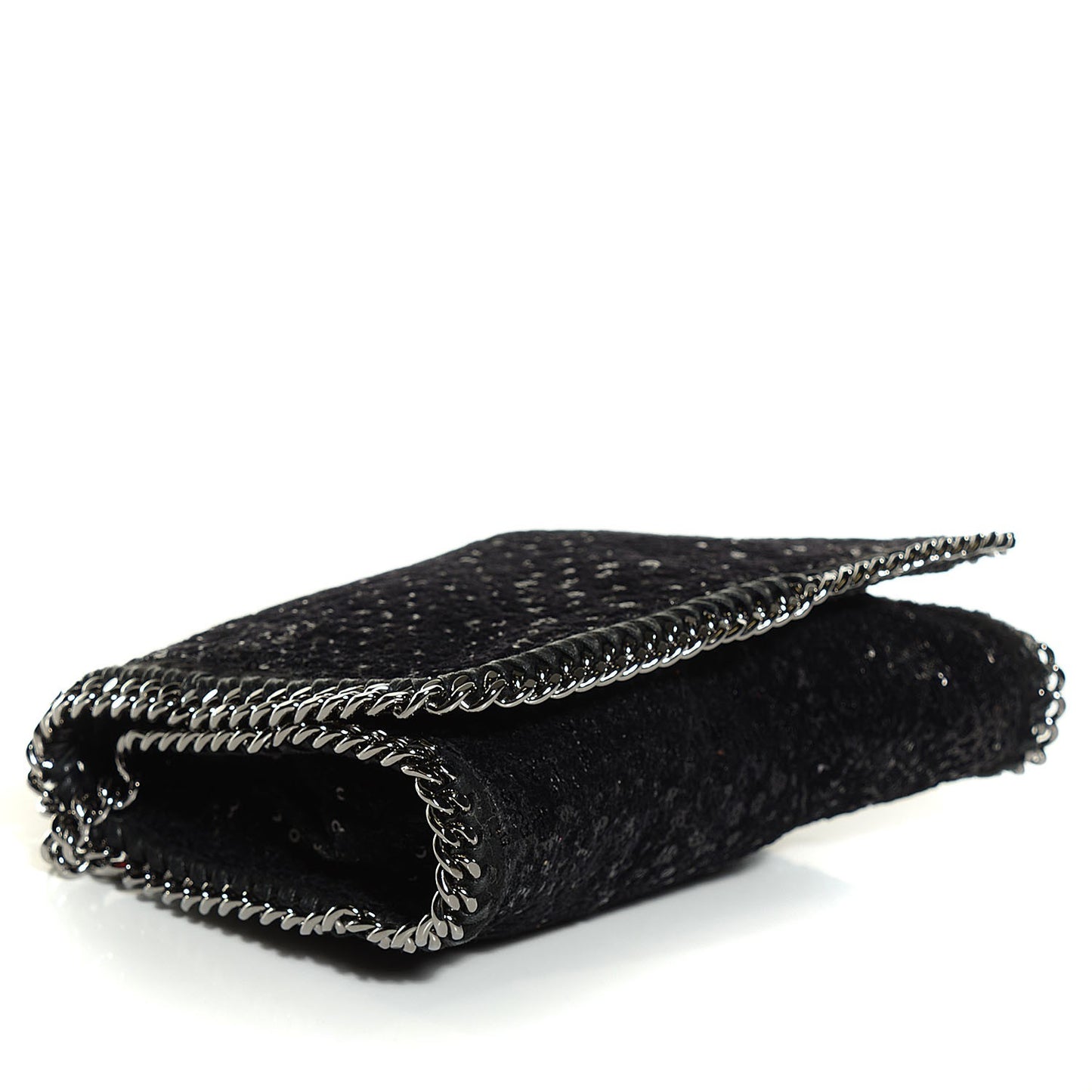 Sequin Falabella Crossbody Black