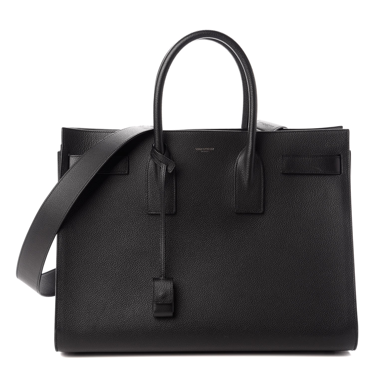 Saint Laurent Grained Calfskin Large Sac De Jour Carryall Black 1 of 16