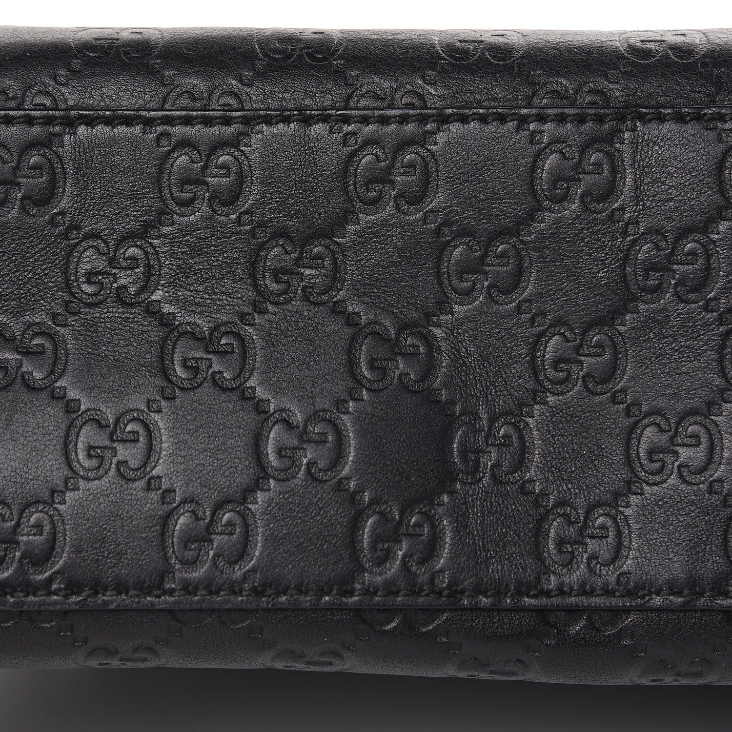 Gucci Guccissima Large Emily Chain Shoulder Bag Black 9 of 16