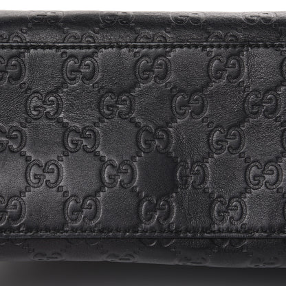 Gucci Guccissima Large Emily Chain Shoulder Bag Black 9 of 16