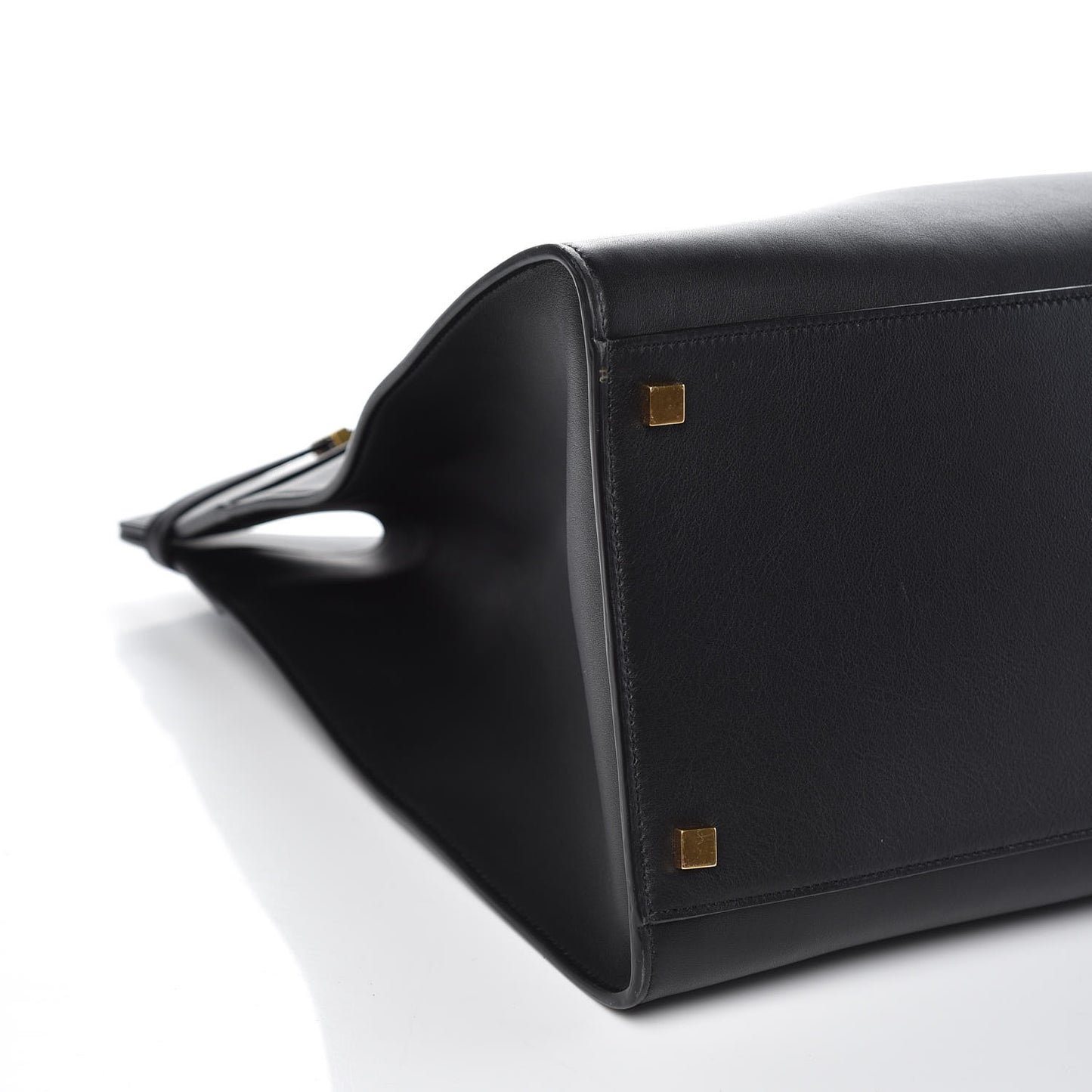 Calfskin Large Manhattan Shopper Tote Black
