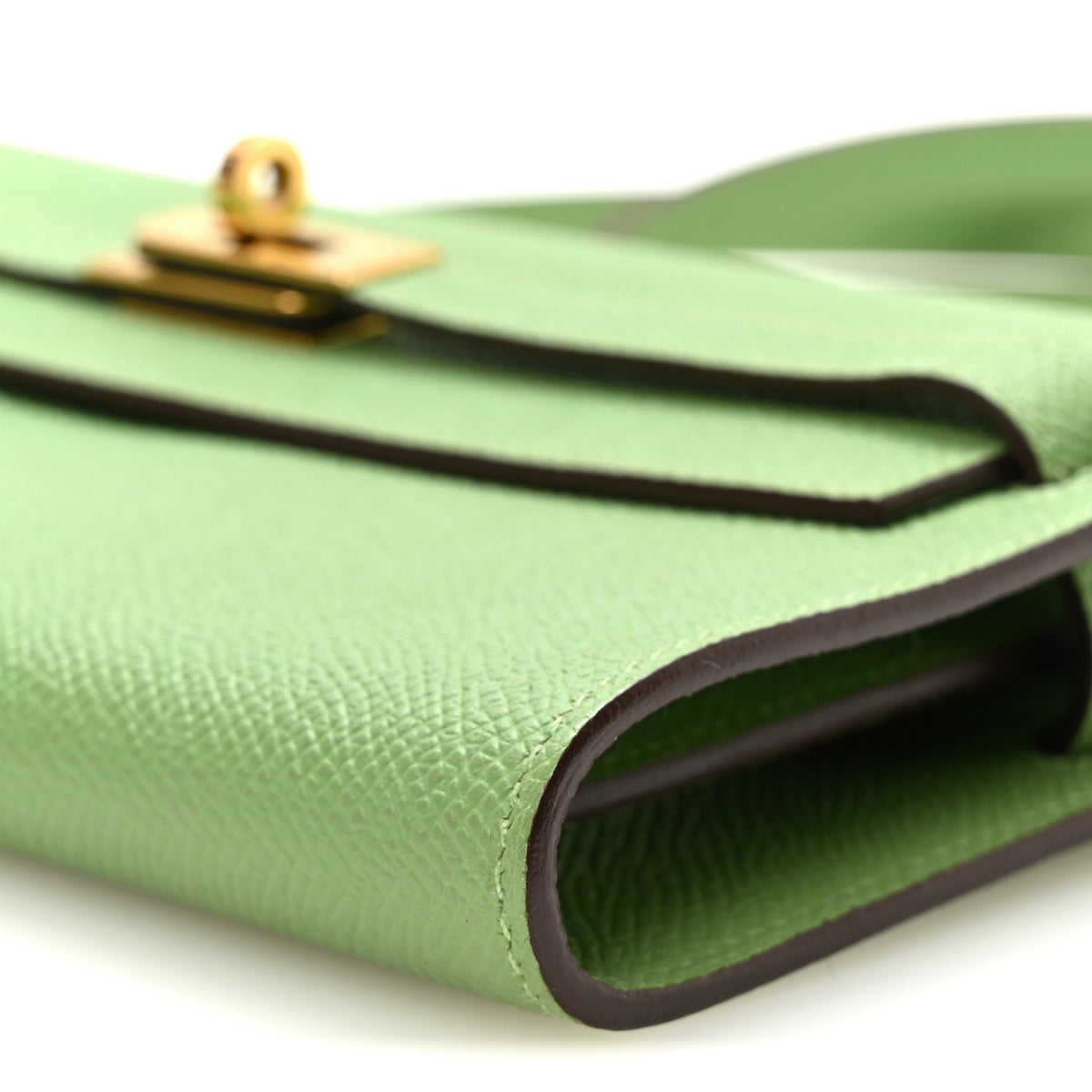 Hermes Epsom Verso Kelly Wallet To Go Vert Criquet Bleu Brume 10 of 10
