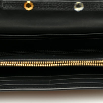 Burberry Calfskin House Check Henley Wallet On Chain Black Black 5 of 8