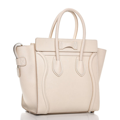 Celine Goatskin Micro Luggage White 3 of 6