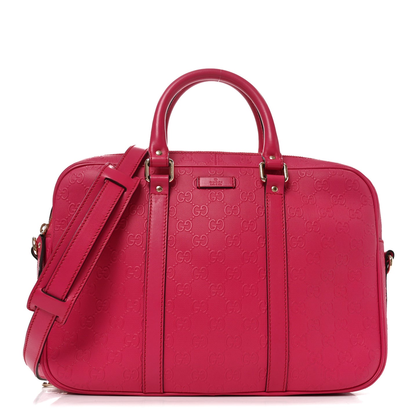 HIlary Lux GG Monogram Embossed Briefcase  Blossom