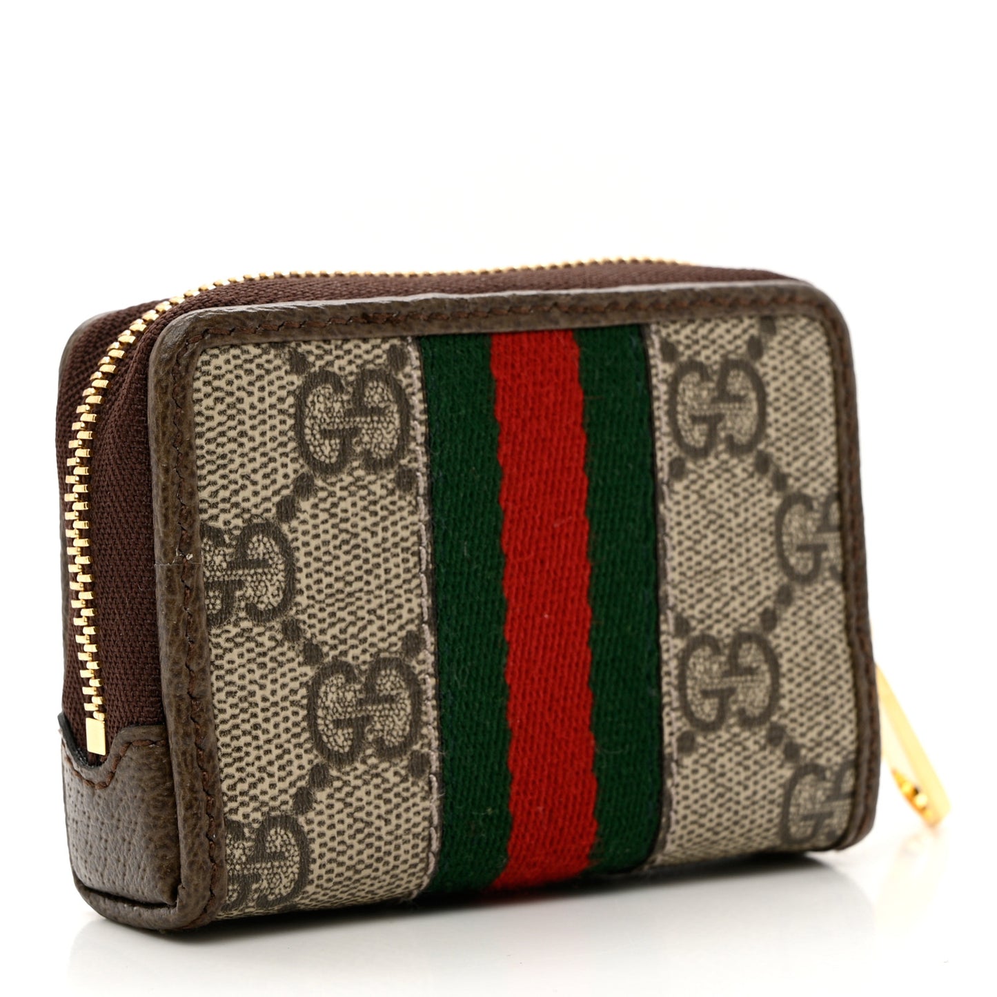 GG Supreme Monogram Web Ophidia Playing Card Case Beige New Acero
