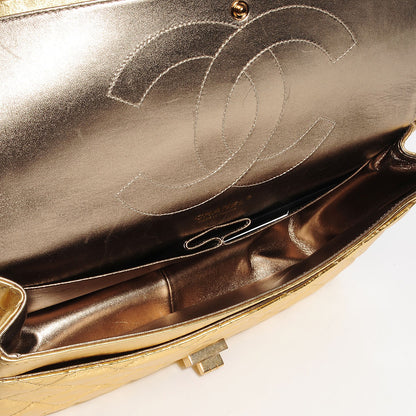Chanel Calfskin 2.55 Reissue 227 Flap Metallic Gold 5 of 8