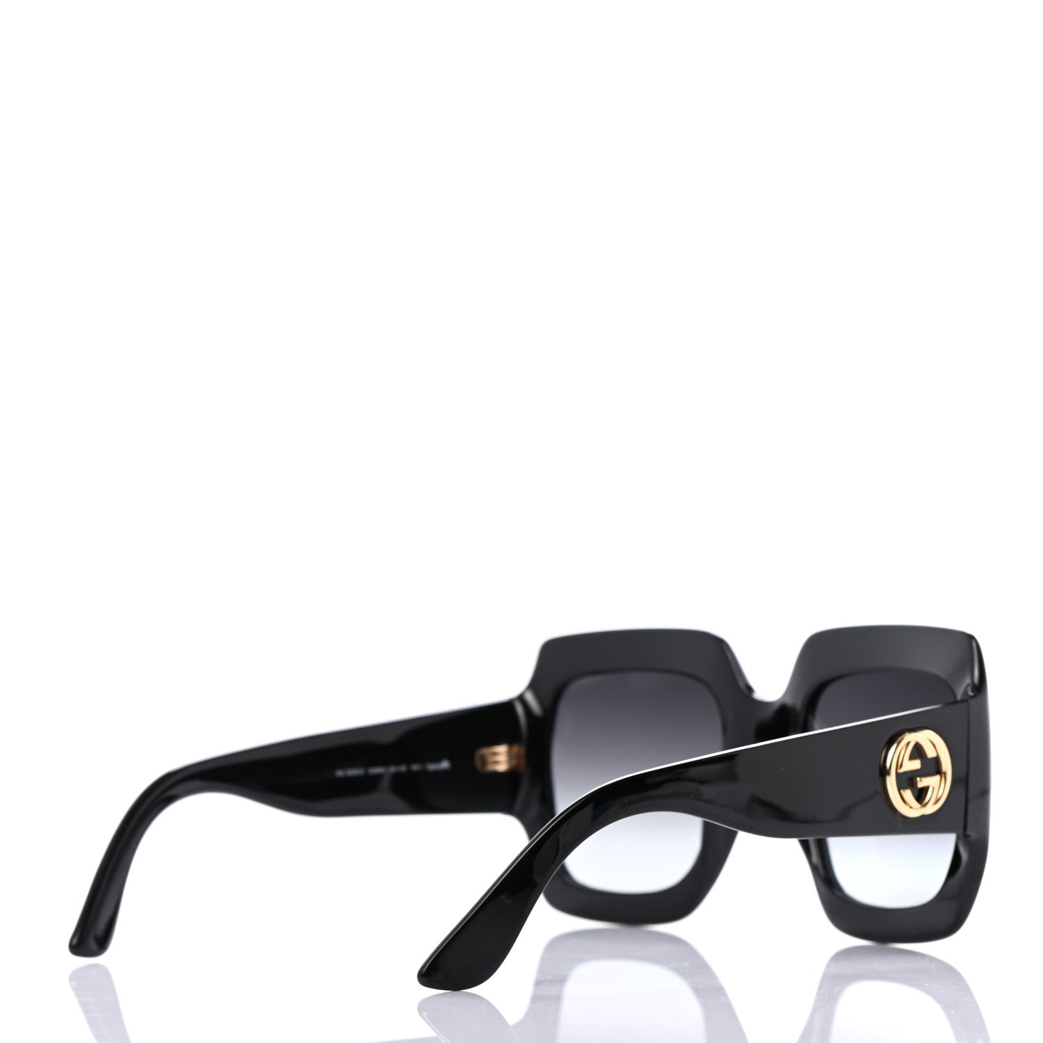 Gucci Acetate Square Frame Sunglasses GG3826S Black 4 of 7